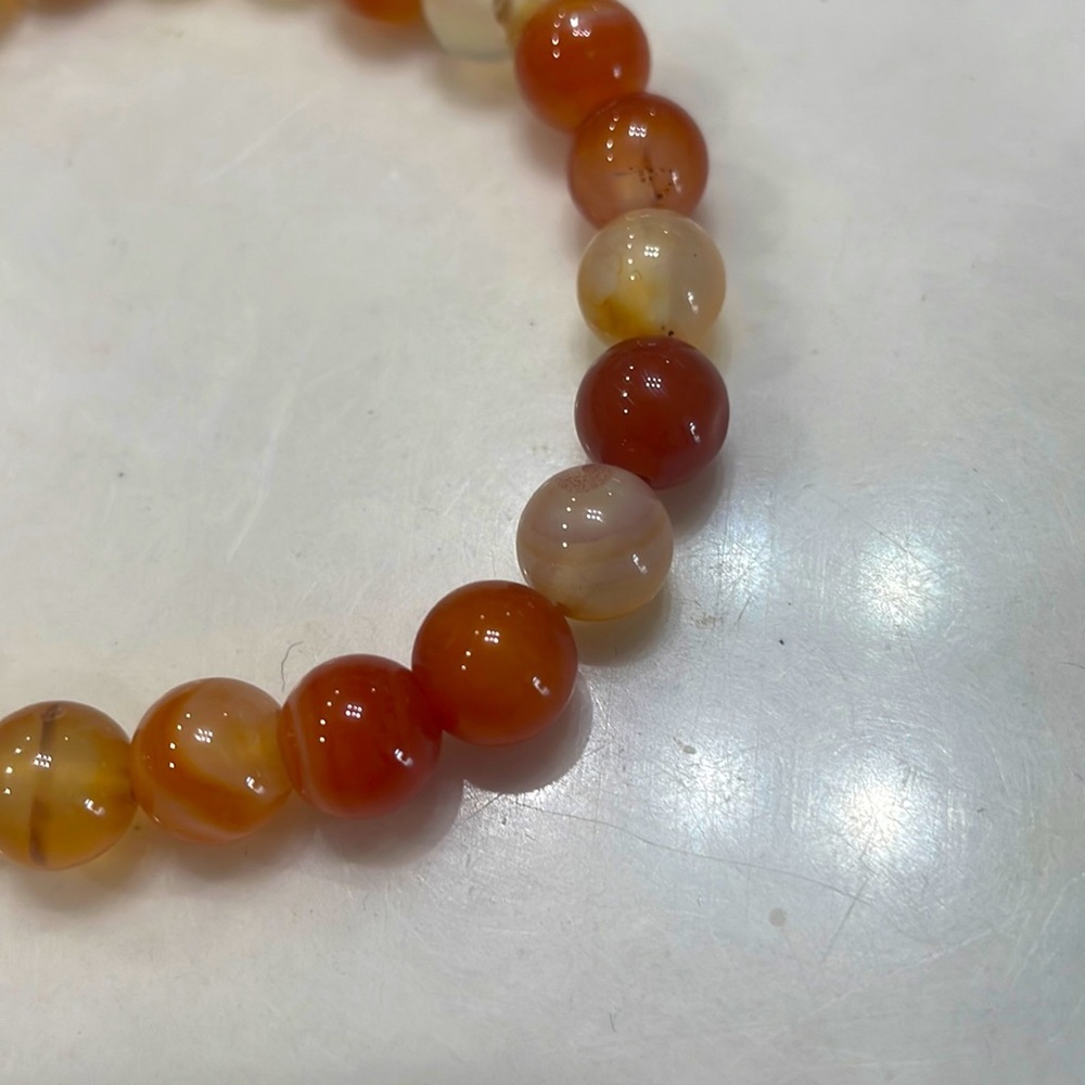 HAND CRAFTED NWT Carnelian crystal bracelet